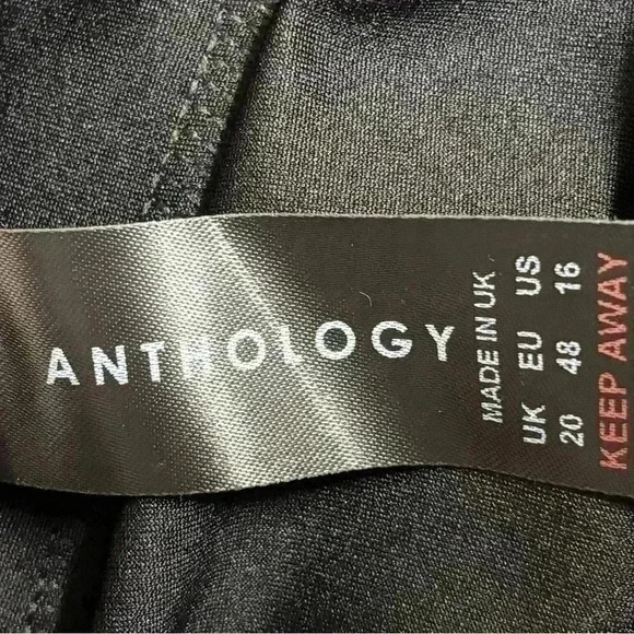 Anthology Black Angel Sleeve Jumpsuit Size 16 - Picture 5 of 9